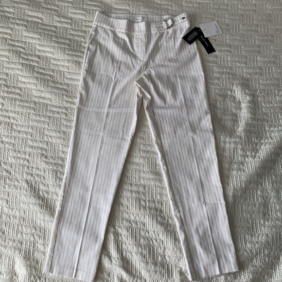 89th + Madison Millennium Pant Stripped Tapered Cropped Dress Pant - Picture 11 of 13